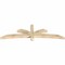 Ekena Millwork Davenport Rough Sawn Timber Gable Bracket, Douglas Fir, 84"W x 24"H x 4"D x 4"F, 7/12 Pitch GBW084X24X0404DAV00RDF - alternate 4